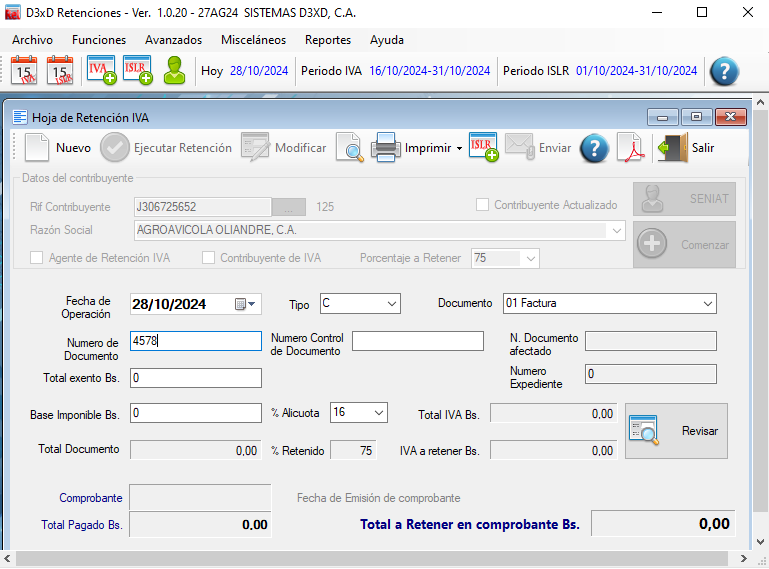 Flujo de trabajo fiscal